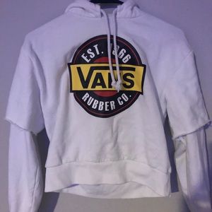 Vans checkered sleeve hoodie